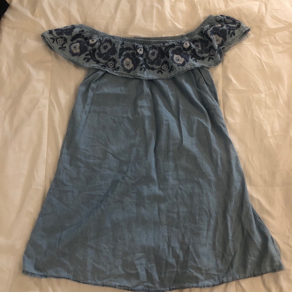 4/$12‼️ Arizona Jean Co - Blue Off Shoulder Dress